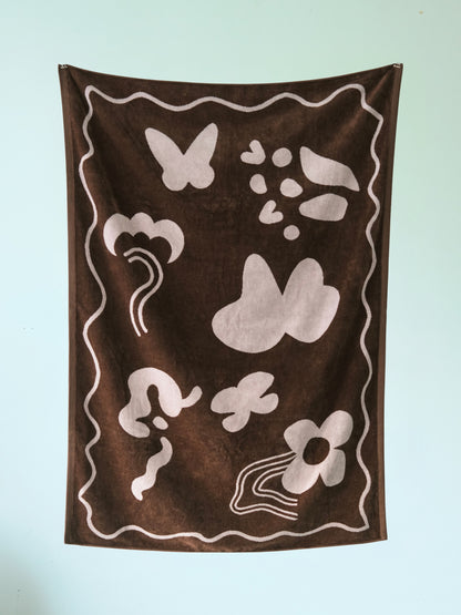 TOWEL BLANKET 005 ”butterfly"
