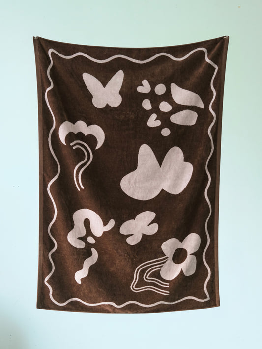 TOWEL BLANKET 005 ”butterfly"