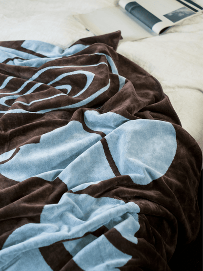 BED THROW BLANKET 010 ”dog"